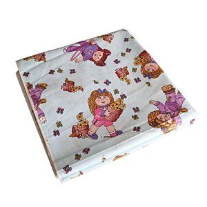 Vintage Cabbage Patch Kids Fabric Blue 2005 2 Yards